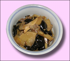 タケノコとワカメのいため煮