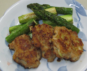 豚ひきのポーポー焼き風